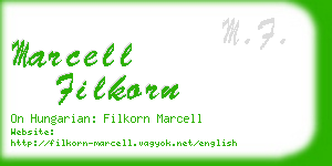marcell filkorn business card